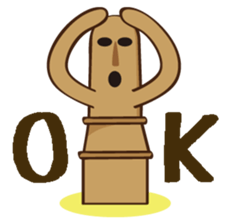 Haniwa de Sticker English version sticker #4547798