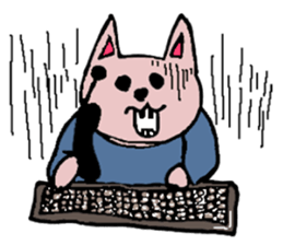 Bad teeth team of cats sticker #4547953