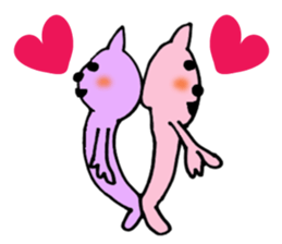 Bad teeth team of cats sticker #4547973