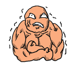 Light yellow man sticker. sticker #4548396