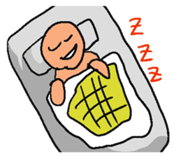 Light yellow man sticker. sticker #4548409