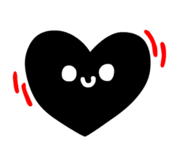 BLACK HEART sticker #4549156