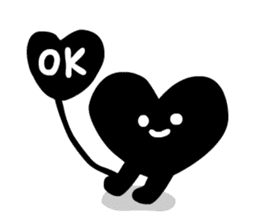 BLACK HEART sticker #4549162