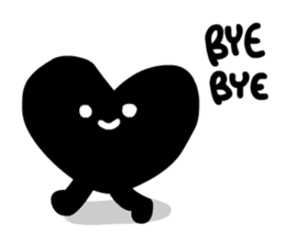 BLACK HEART sticker #4549172