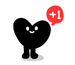 BLACK HEART sticker #4549174