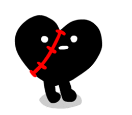 BLACK HEART sticker #4549175