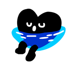 BLACK HEART sticker #4549186