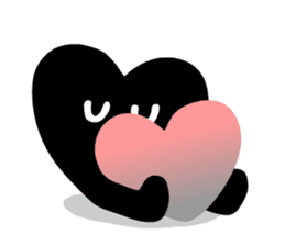 BLACK HEART sticker #4549190