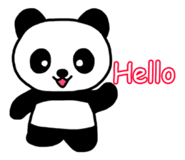 Shui Shui the panda happy day English sticker #4550553