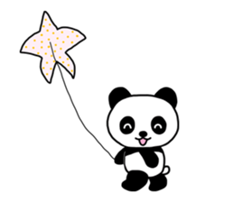 Shui Shui the panda happy day English sticker #4550557