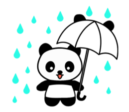 Shui Shui the panda happy day English sticker #4550558
