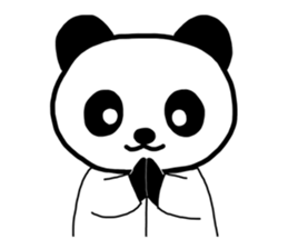 Shui Shui the panda happy day English sticker #4550561