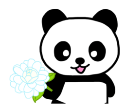 Shui Shui the panda happy day English sticker #4550564