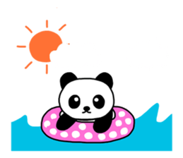 Shui Shui the panda happy day English sticker #4550570