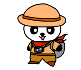 Shui Shui the panda happy day English sticker #4550571