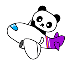 Shui Shui the panda happy day English sticker #4550572