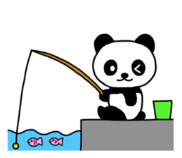 Shui Shui the panda happy day English sticker #4550573