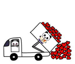 Shui Shui the panda happy day English sticker #4550574