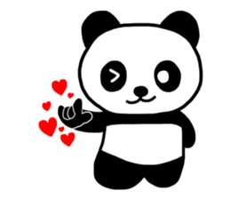 Shui Shui the panda happy day English sticker #4550575