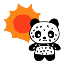 Shui Shui the panda happy day English sticker #4550578