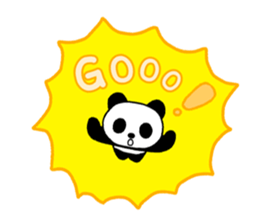 Shui Shui the panda happy day English sticker #4550580