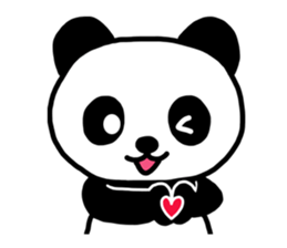 Shui Shui the panda happy day English sticker #4550582