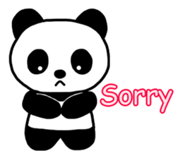 Shui Shui the panda happy day English sticker #4550583