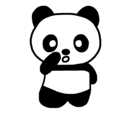 Shui Shui the panda happy day English sticker #4550584