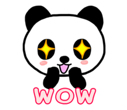 Shui Shui the panda happy day English sticker #4550585