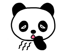 Shui Shui the panda happy day English sticker #4550590