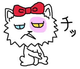 Ugly Cat.she is a girl. sticker #4550674