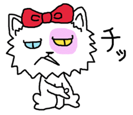 Ugly Cat.she is a girl. sticker #4550674