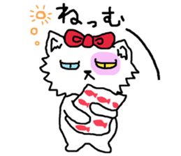 Ugly Cat.she is a girl. sticker #4550690