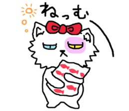 Ugly Cat.she is a girl. sticker #4550690