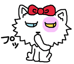 Ugly Cat.she is a girl. sticker #4550694