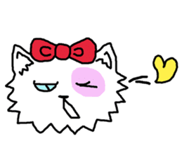 Ugly Cat.she is a girl. sticker #4550704