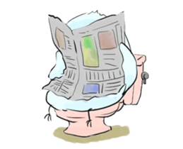 Thin bird sticker #4551735