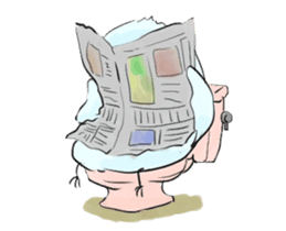 Thin bird sticker #4551735