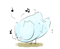 Thin bird sticker #4551741