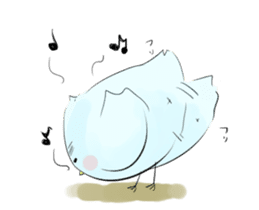 Thin bird sticker #4551741