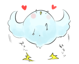 Thin bird sticker #4551742