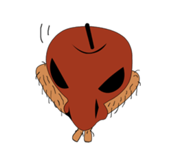 Foot apple sticker #4552332