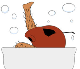 Foot apple sticker #4552346