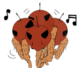 Foot apple sticker #4552351