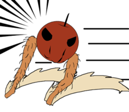 Foot apple sticker #4552357