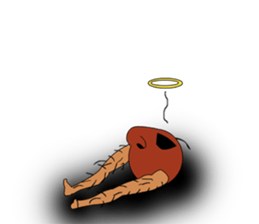 Foot apple sticker #4552359