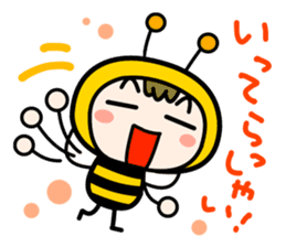 Cute Honeybee Basic stickers sticker #4552442