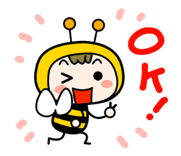 Cute Honeybee Basic stickers sticker #4552456