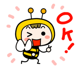 Cute Honeybee Basic stickers sticker #4552456