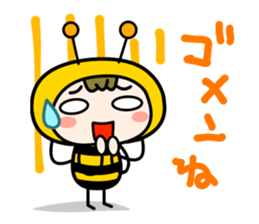 Cute Honeybee Basic stickers sticker #4552458